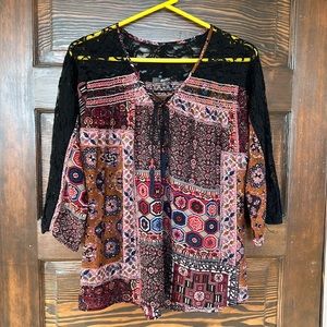 Miss Me Boho Lace Blouse.